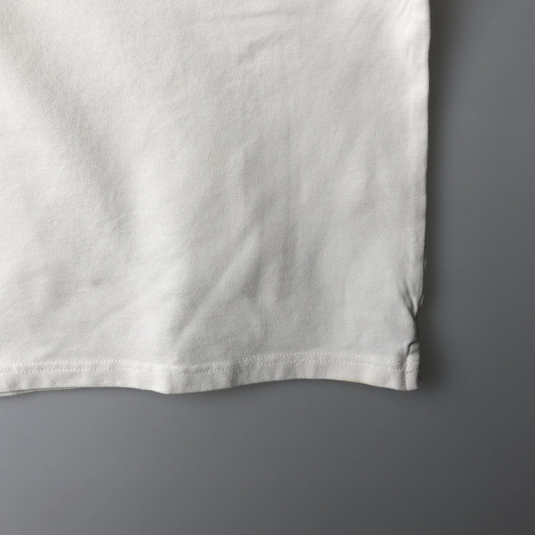 Burberry's BRIT Short-Sleeve Polo Shirt, Made in England, Women's Size M (approx.) cotton white type Vintage Second Hand