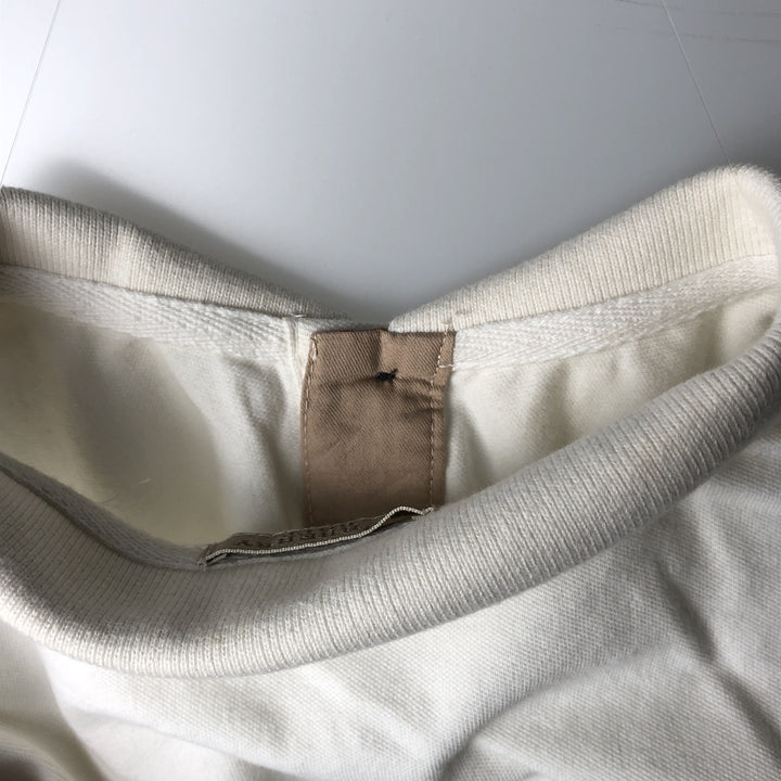 Burberry's BRIT Short-Sleeve Polo Shirt, Made in England, Women's Size M (approx.) cotton white type Vintage Second Hand