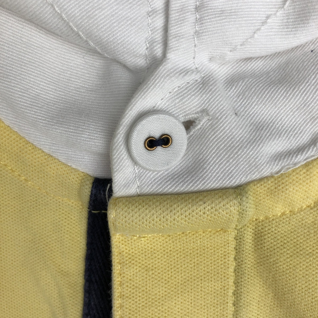 Ralph Lauren LAUREN JEANS COMPANY Short-Sleeve Rugby Shirt, Women's Size XL (approx.) cotton yellow type Vintage Second Hand
