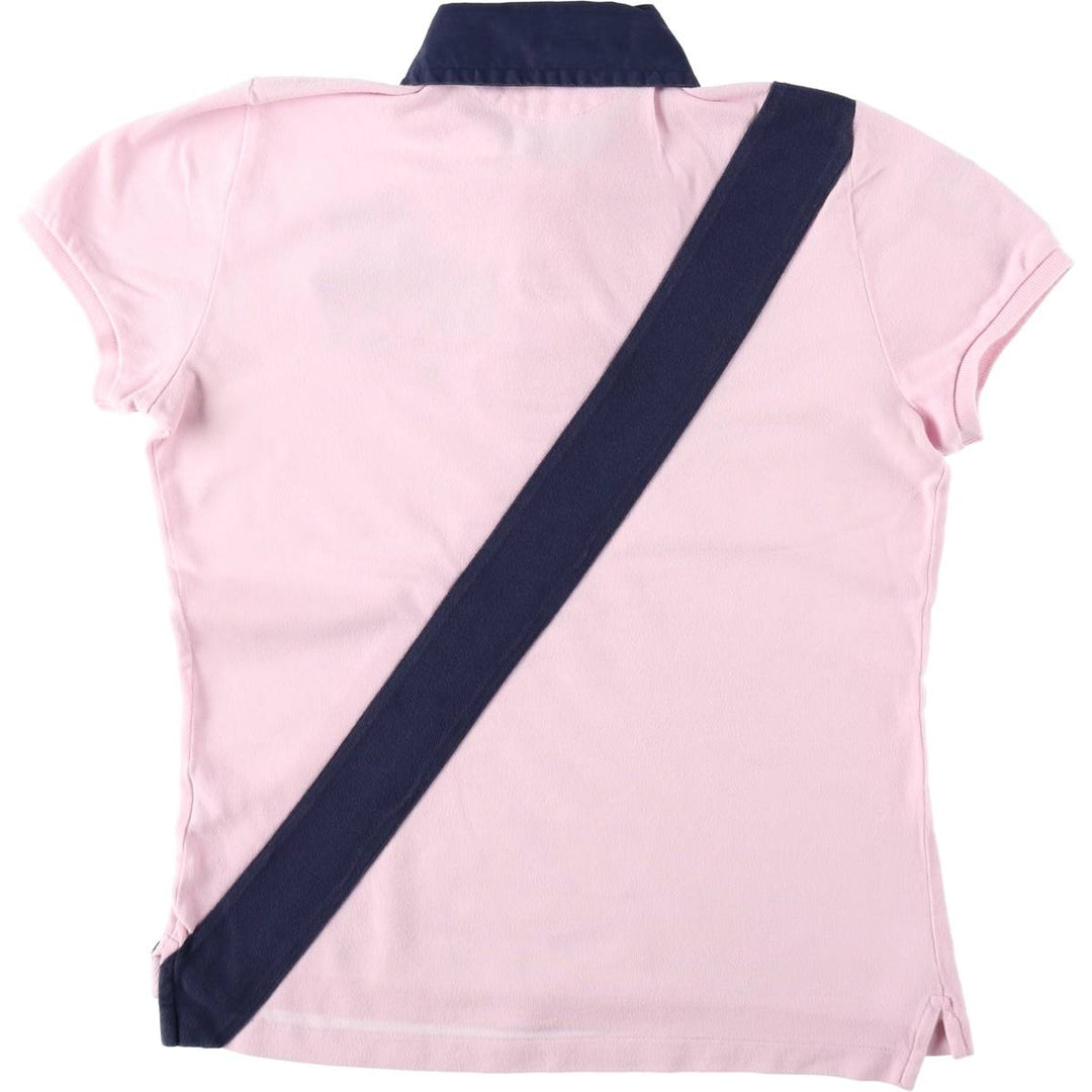 Ralph Lauren THE SKINNY POLO Double Pony Short-Sleeve Polo Shirt, Women's Size S (approx.) unclear pink type Vintage Second Hand