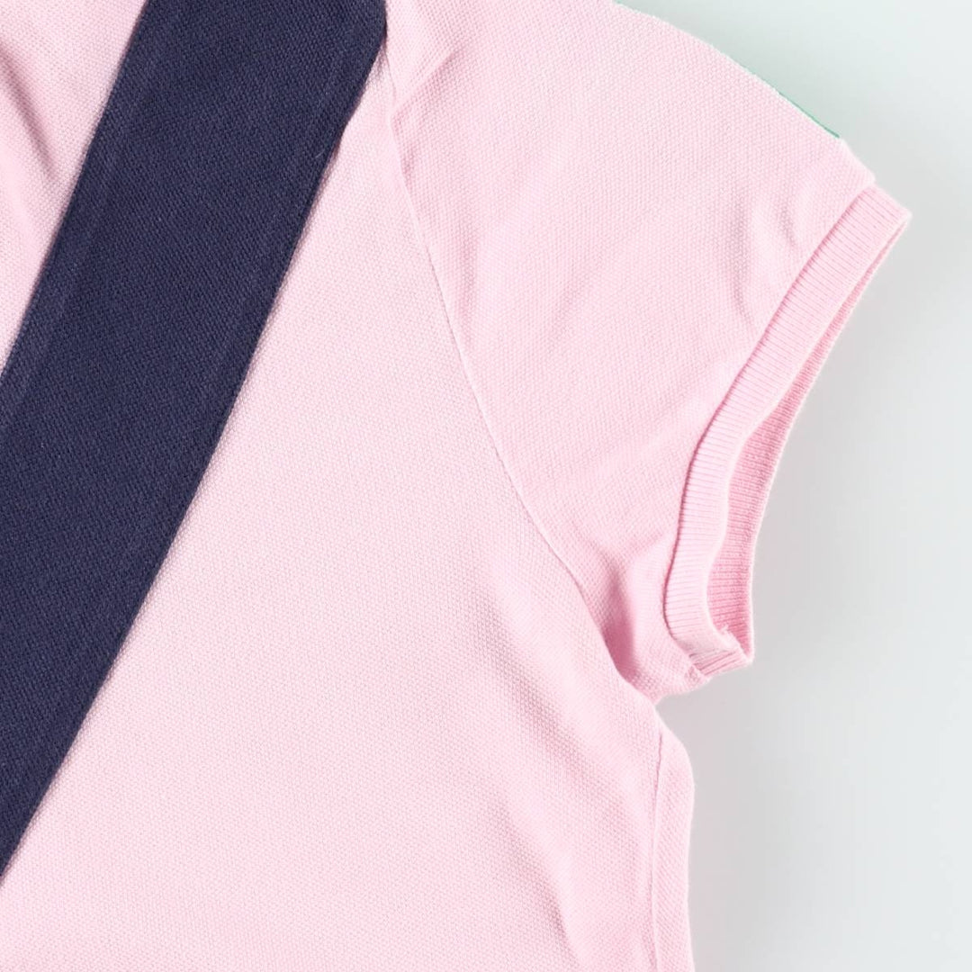 Ralph Lauren THE SKINNY POLO Double Pony Short-Sleeve Polo Shirt, Women's Size S (approx.) unclear pink type Vintage Second Hand