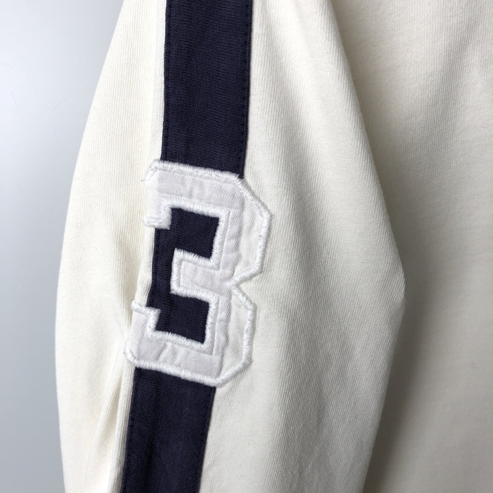 Ralph Lauren POLO RALPH LAUREN Big Pony Long-Sleeve Rugby Shirt, Women's Size M (approx.) cotton white type Vintage Second Hand