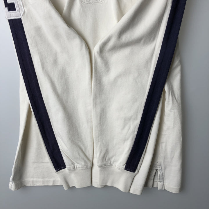 Ralph Lauren POLO RALPH LAUREN Big Pony Long-Sleeve Rugby Shirt, Women's Size M (approx.) cotton white type Vintage Second Hand
