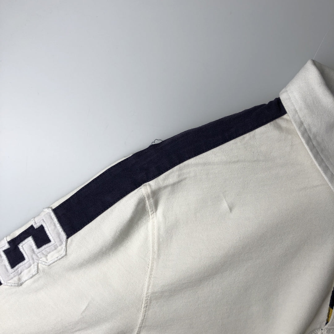 Ralph Lauren POLO RALPH LAUREN Big Pony Long-Sleeve Rugby Shirt, Women's Size M (approx.) cotton white type Vintage Second Hand