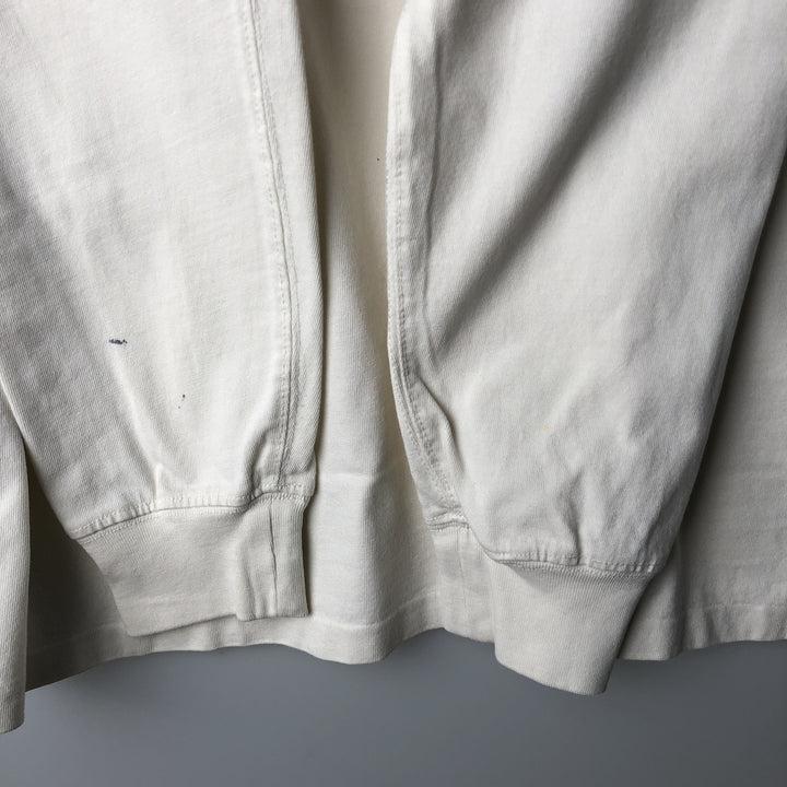 Ralph Lauren POLO RALPH LAUREN Big Pony Long-Sleeve Rugby Shirt, Women's Size M (approx.) cotton white type Vintage Second Hand