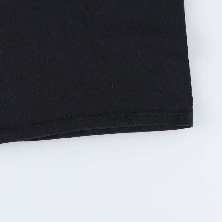 Anvil Long-Sleeve T-Shirt (Women's Size S) cotton black type Vintage Second Hand