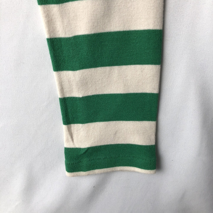 Ralph Lauren striped long-sleeved T-shirt (women's size S equivalent) unclear green type Vintage Second Hand