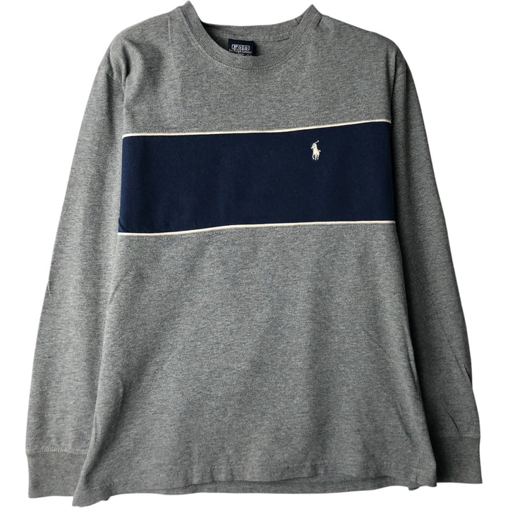 Ralph Lauren POLO by Ralph Lauren long-sleeved T-shirt, women's size L cotton gray type Vintage Second Hand