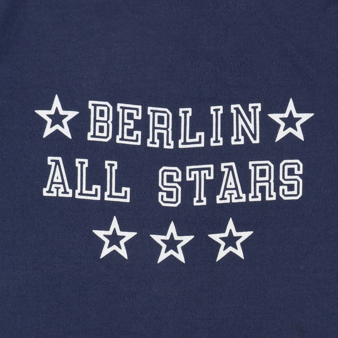 90'S Screen Stars Long-Sleeve T-Shirt, Made in USA, Women's Size S (Equivalent), Vintage cotton navy blue type Vintage Second Hand
