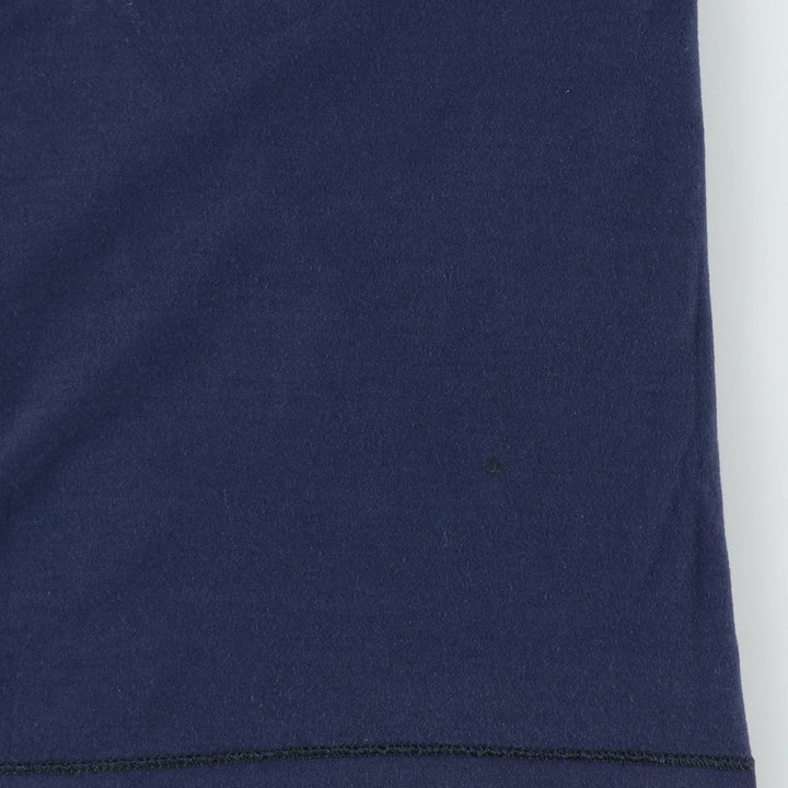 90'S Screen Stars Long-Sleeve T-Shirt, Made in USA, Women's Size S (Equivalent), Vintage cotton navy blue type Vintage Second Hand