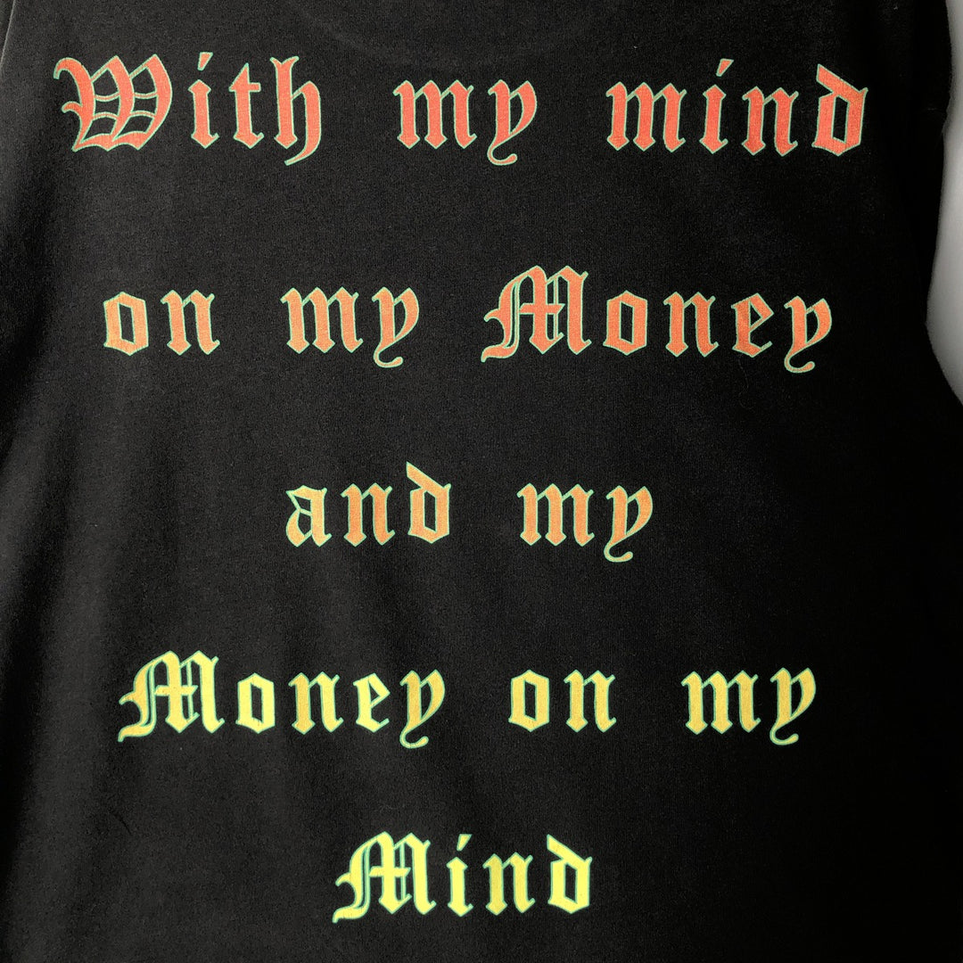 SNOOP DOGG Long-Sleeve Wrap T-Shirt (Men's XL equivalent) unclear black type Vintage Second Hand