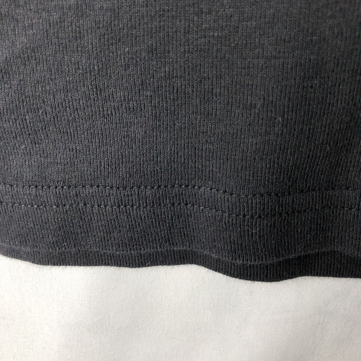 2000'S CHOICE APPAREL Fire Pattern Long-Sleeve T-Shirt, Made in Russia, Women's Size XL (approx.) cotton black type Vintage Second Hand