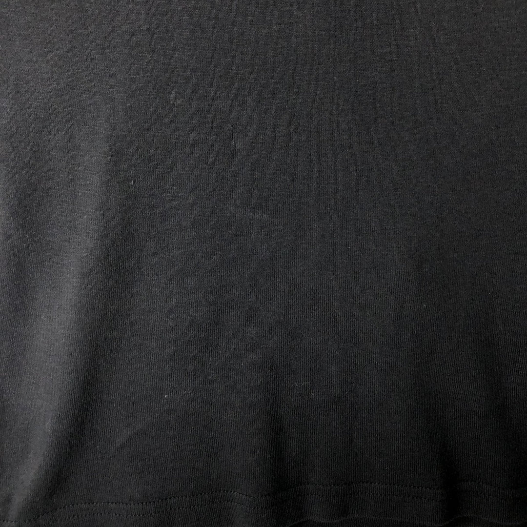 2000'S CHOICE APPAREL Fire Pattern Long-Sleeve T-Shirt, Made in Russia, Women's Size XL (approx.) cotton black type Vintage Second Hand