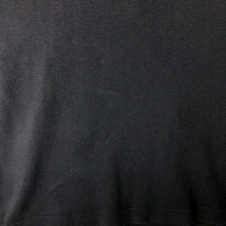 2000'S CHOICE APPAREL Fire Pattern Long-Sleeve T-Shirt, Made in Russia, Women's Size XL (approx.) cotton black type Vintage Second Hand