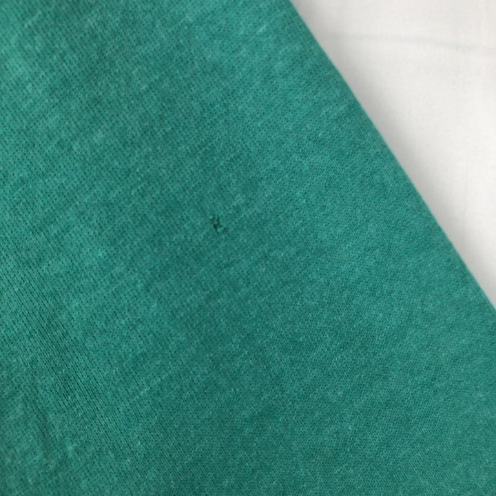 Vintage 1980'S Hanes blue tag print sweatshirt, made in the USA, size M, men's cotton Emerald green Vintage Second Hand