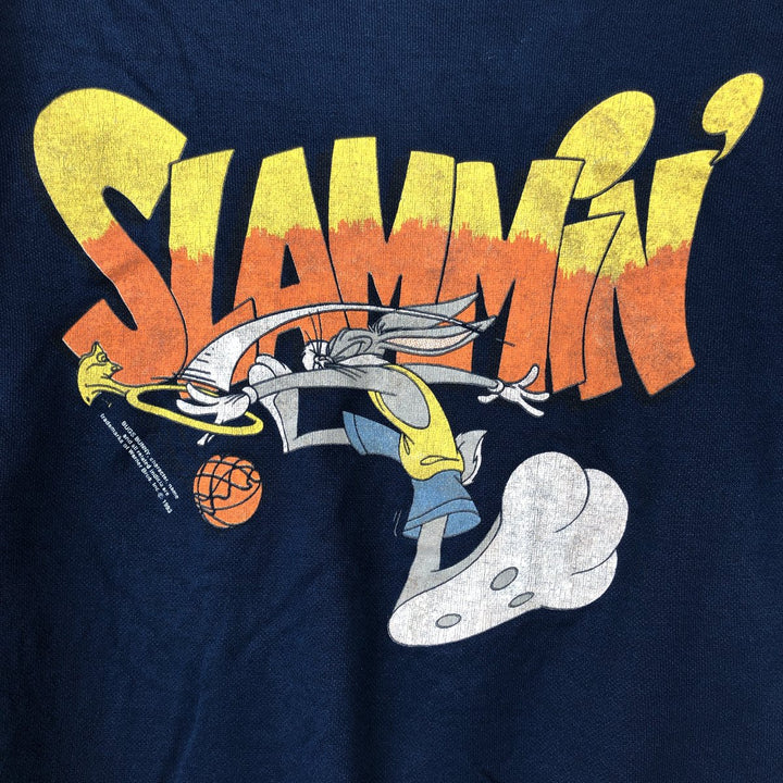 90'S Looney Tunes Bugs Bunny Character Sweatshirt, Women's Size M (approx.), Vintage acrylic navy blue type Vintage Second Hand