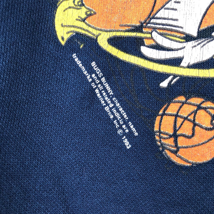 90'S Looney Tunes Bugs Bunny Character Sweatshirt, Women's Size M (approx.), Vintage acrylic navy blue type Vintage Second Hand