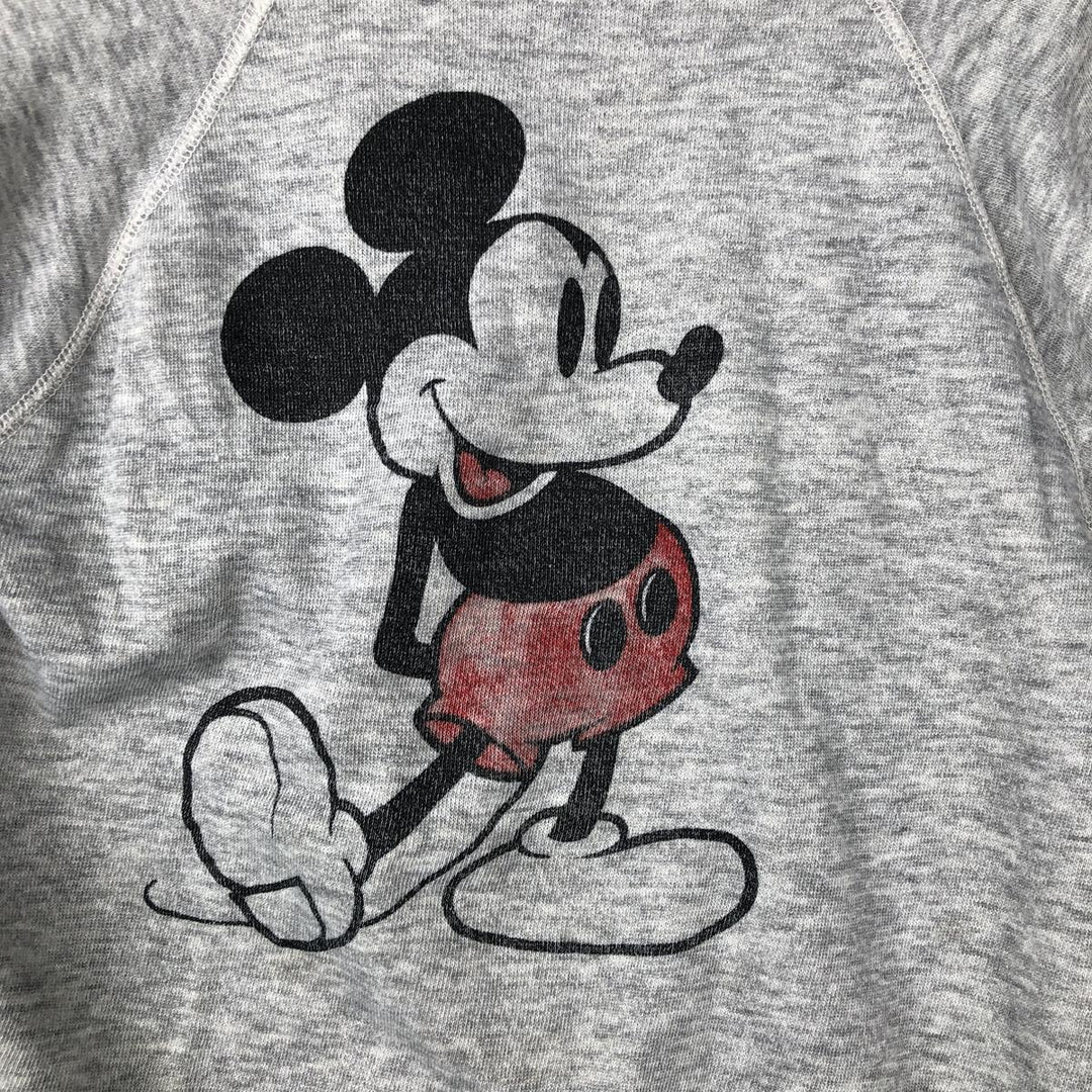 1980'S Disney Mickey Mouse Cropped Character Sweatshirt, Men's Size S (approx.), Vintage acrylic gray type Vintage Second Hand