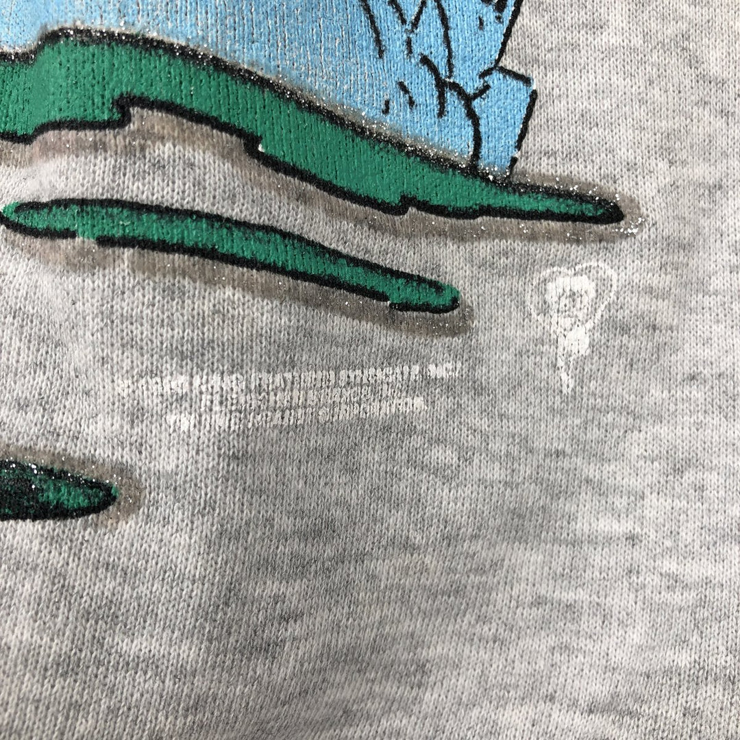 90'S Betty Boop character sweatshirt, women's size M equivalent, vintage. unclear gray type Vintage Second Hand