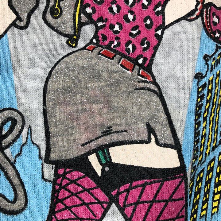 90'S Betty Boop character sweatshirt, women's size M equivalent, vintage. unclear gray type Vintage Second Hand