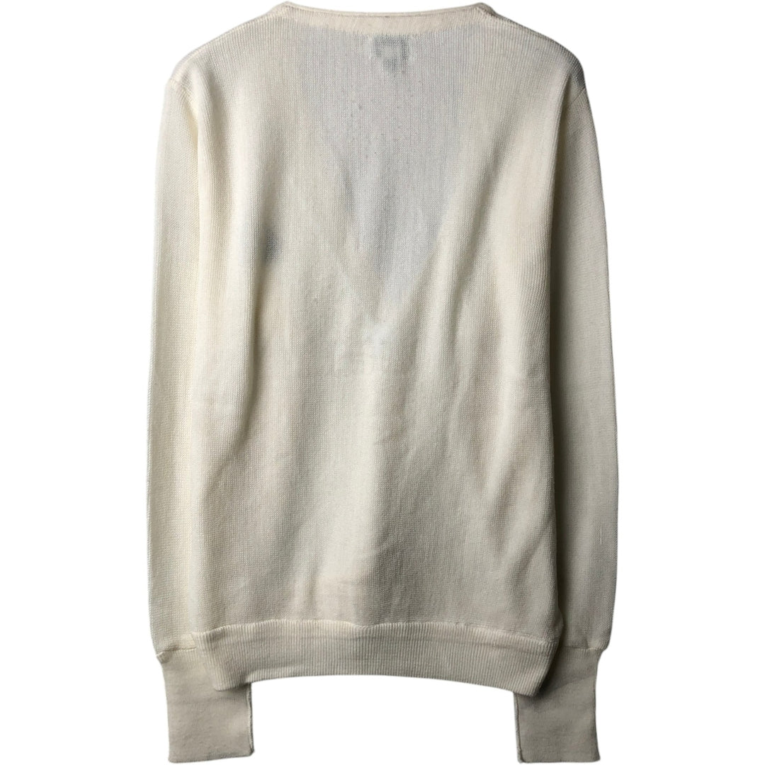 90'S IZOD Acrylic Knit Cardigan, Men's Size M (approx.), Vintage acrylic unbleached Vintage Second Hand