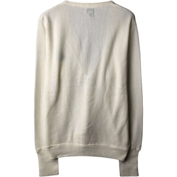 90'S IZOD Acrylic Knit Cardigan, Men's Size M (approx.), Vintage acrylic unbleached Vintage Second Hand