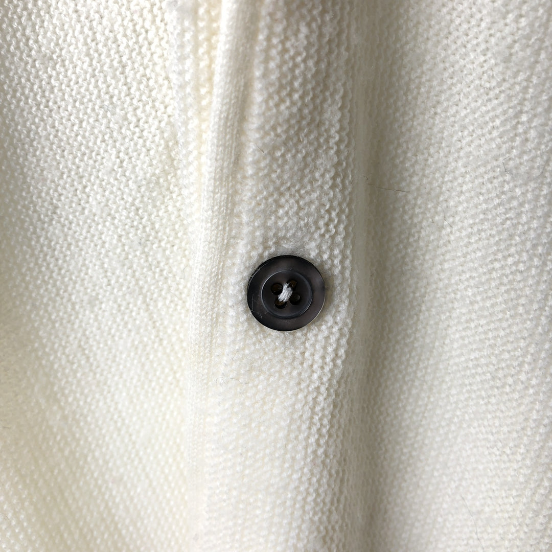 90'S IZOD Acrylic Knit Cardigan, Men's Size M (approx.), Vintage acrylic unbleached Vintage Second Hand