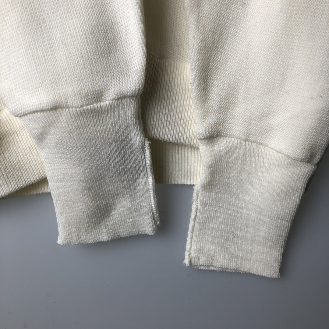 90'S IZOD Acrylic Knit Cardigan, Men's Size M (approx.), Vintage acrylic unbleached Vintage Second Hand