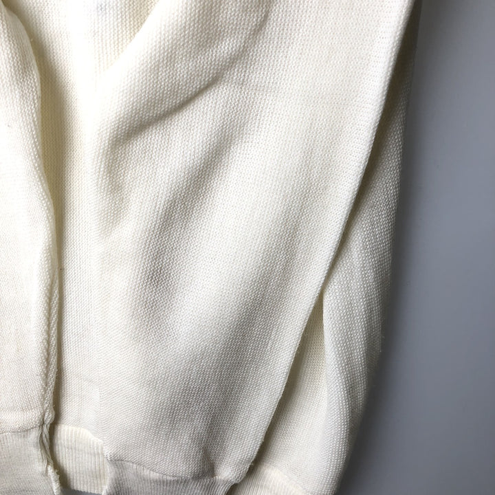90'S IZOD Acrylic Knit Cardigan, Men's Size M (approx.), Vintage acrylic unbleached Vintage Second Hand