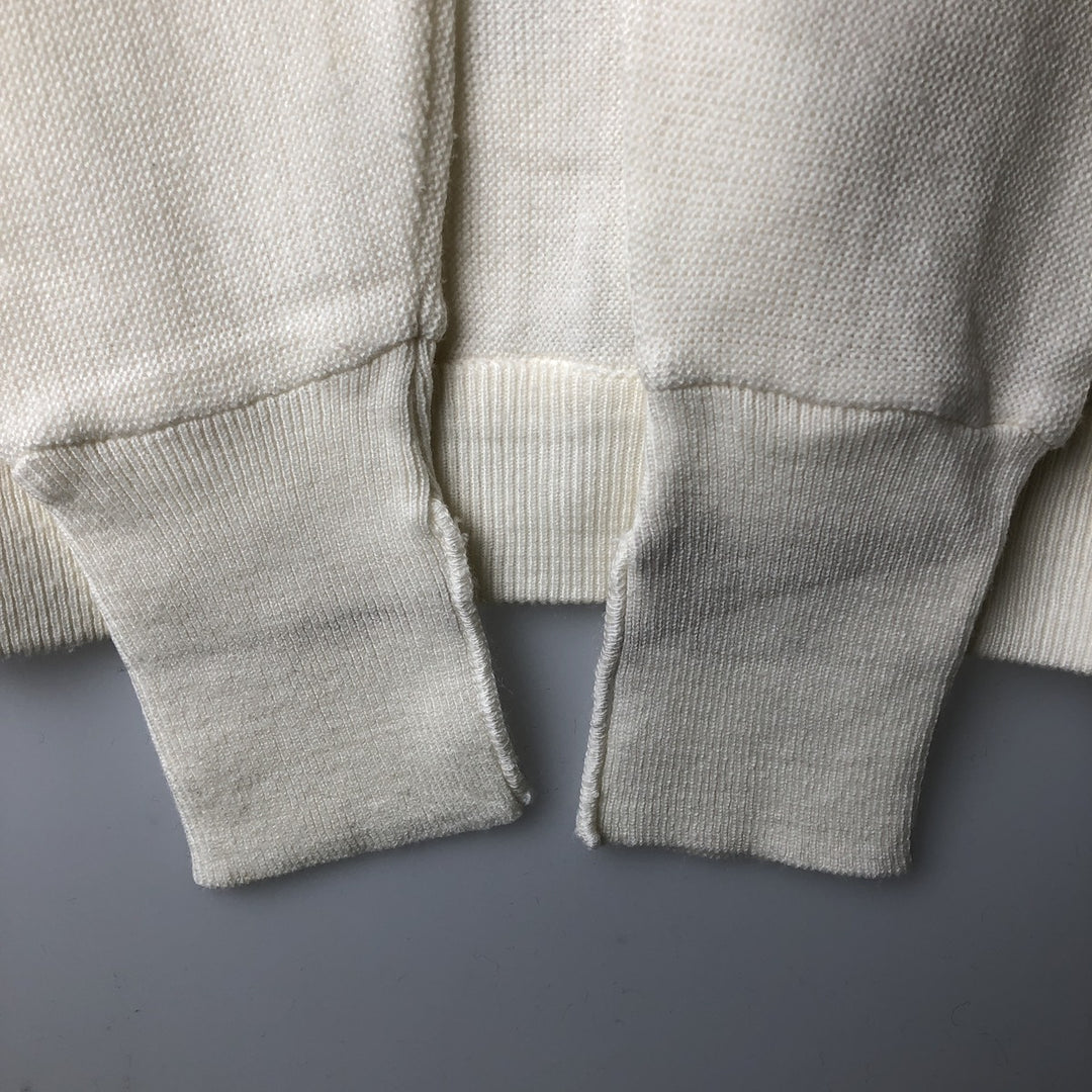 90'S IZOD Acrylic Knit Cardigan, Men's Size M (approx.), Vintage acrylic unbleached Vintage Second Hand