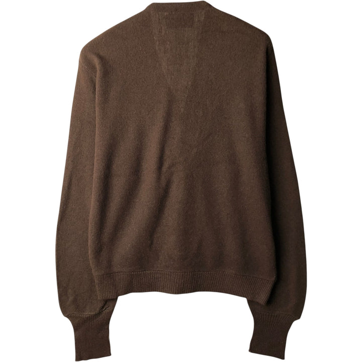 Robert Bruce Alpaca Knit Cardigan, Made in USA, Men's Size M acrylic brown type Vintage Second Hand