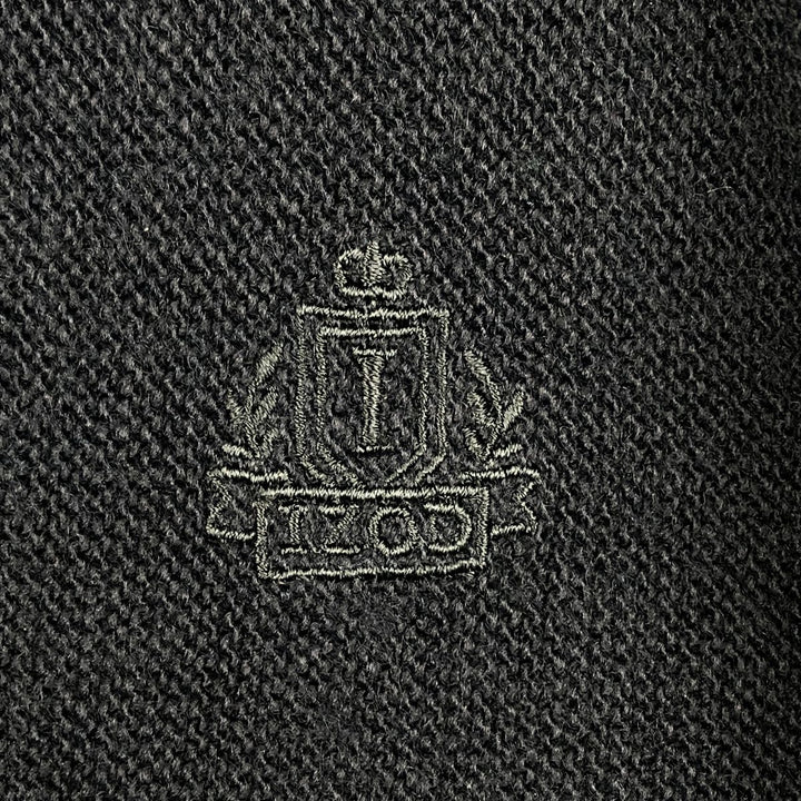 Vintage IZOD acrylic knit cardigan, made in the USA, size L, men's. acrylic navy blue type Vintage Second Hand