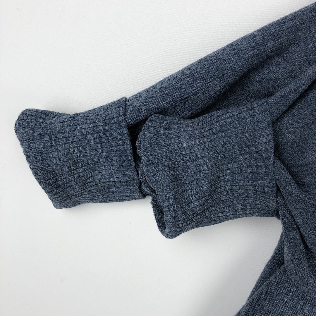 Vintage 1970s-1980'S Robert Bruce Arnold Palmer acrylic knit cardigan, made in the USA, size L, men's acrylic Navy blue Vintage Second Hand