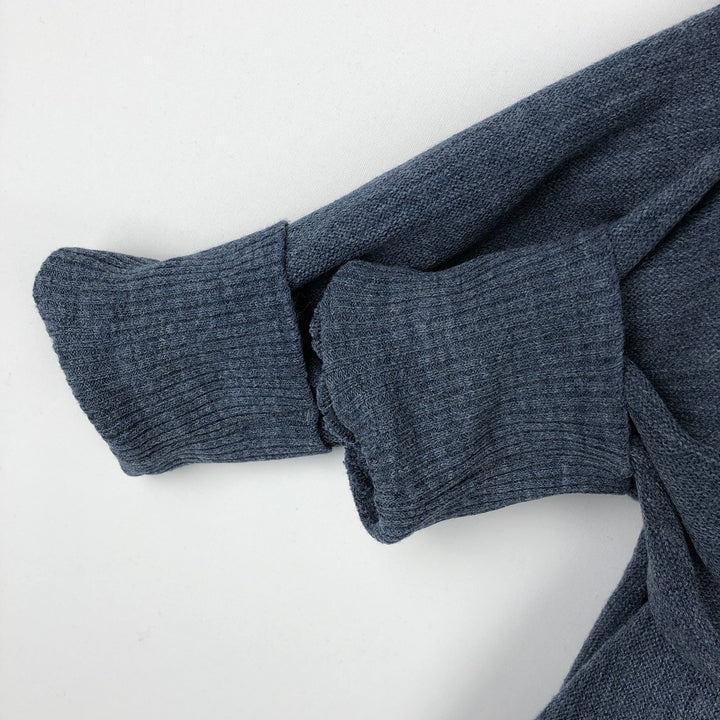 Vintage 1970s-1980'S Robert Bruce Arnold Palmer acrylic knit cardigan, made in the USA, size L, men's acrylic Navy blue Vintage Second Hand