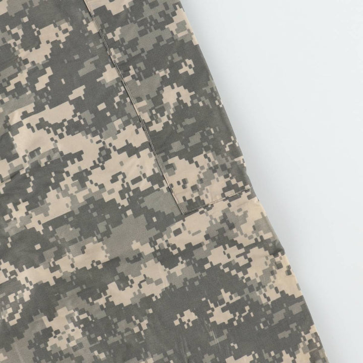 2000'S US Military Issue Camouflage Pattern ACU Digital Camo Military Rain Pants, Made in USA, MEDIUM (Men's M equivalent) unclear gray type Vintage Second Hand