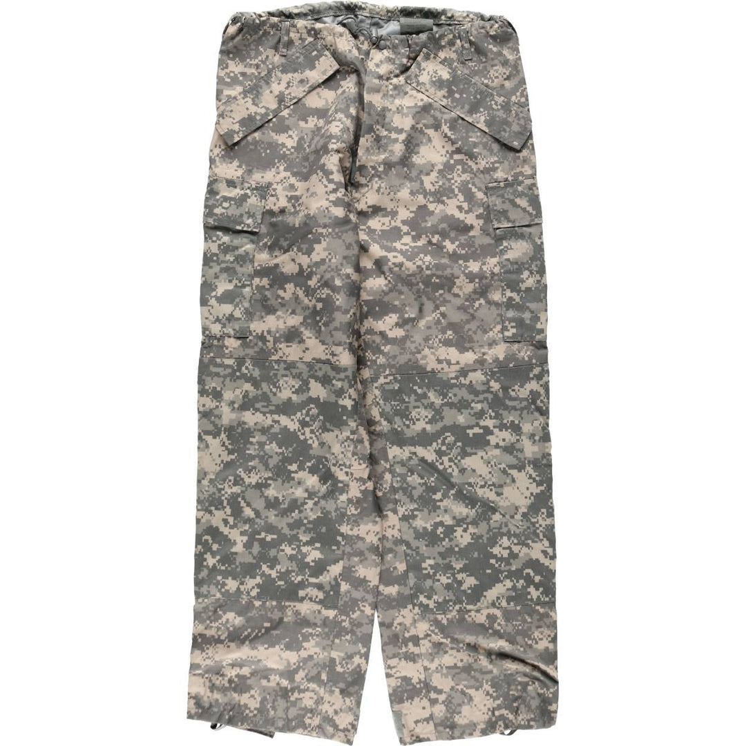 2000'S US Military Issue Camouflage Pattern ACU Digital Camo Military Gore-Tex Cargo Pants Made in USA MEDIUM LONG (Men's M equivalent) unclear gray type Vintage Second Hand