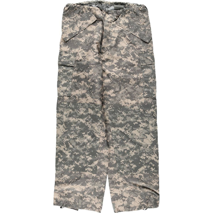 2000'S US Military Issue Camouflage Pattern ACU Digital Camo Military Gore-Tex Cargo Pants Made in USA MEDIUM LONG (Men's M equivalent) unclear gray type Vintage Second Hand