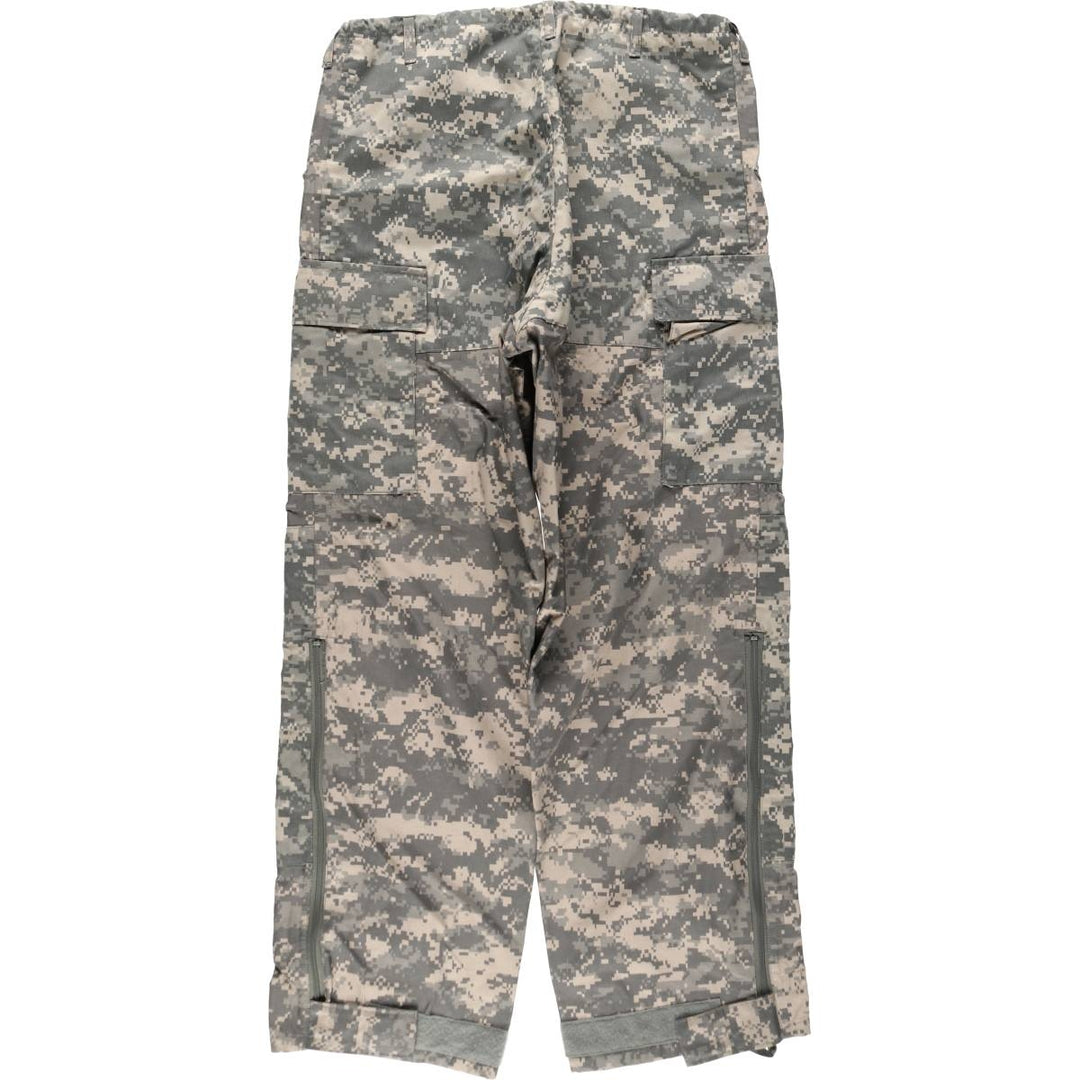2000'S US Military Issue Camouflage Pattern ACU Digital Camo Military Gore-Tex Cargo Pants Made in USA MEDIUM LONG (Men's M equivalent) unclear gray type Vintage Second Hand