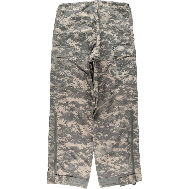 2000'S US Military Issue Camouflage Pattern ACU Digital Camo Military Gore-Tex Cargo Pants Made in USA MEDIUM LONG (Men's M equivalent) unclear gray type Vintage Second Hand