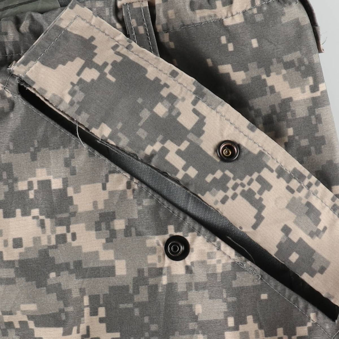 2000'S US Military Issue Camouflage Pattern ACU Digital Camo Military Gore-Tex Cargo Pants Made in USA MEDIUM LONG (Men's M equivalent) unclear gray type Vintage Second Hand
