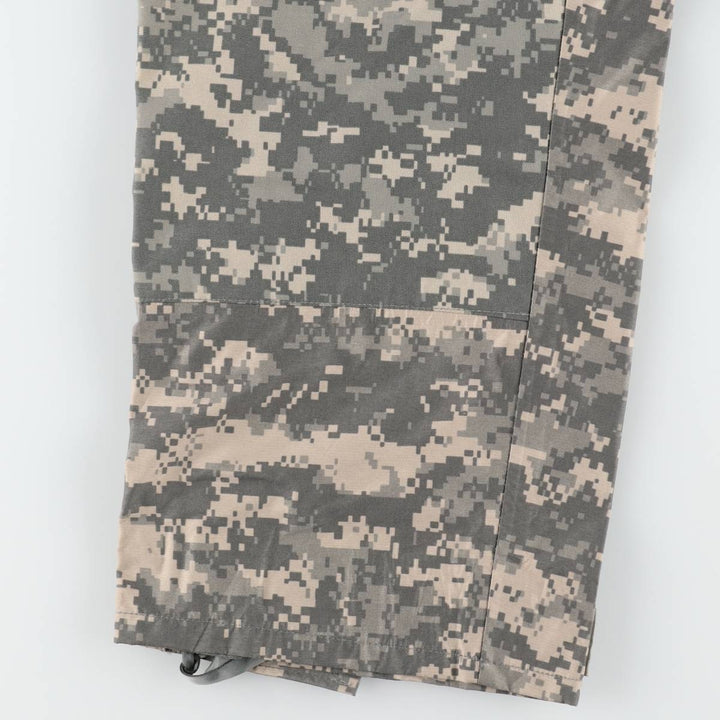 2000'S US Military Issue Camouflage Pattern ACU Digital Camo Military Gore-Tex Cargo Pants Made in USA MEDIUM LONG (Men's M equivalent) unclear gray type Vintage Second Hand