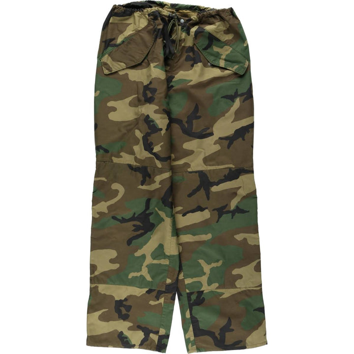 Camouflage Woodland Camo GORE-TEX Military Overpants, Men's XL (approx.) unclear Khaki type Vintage Second Hand