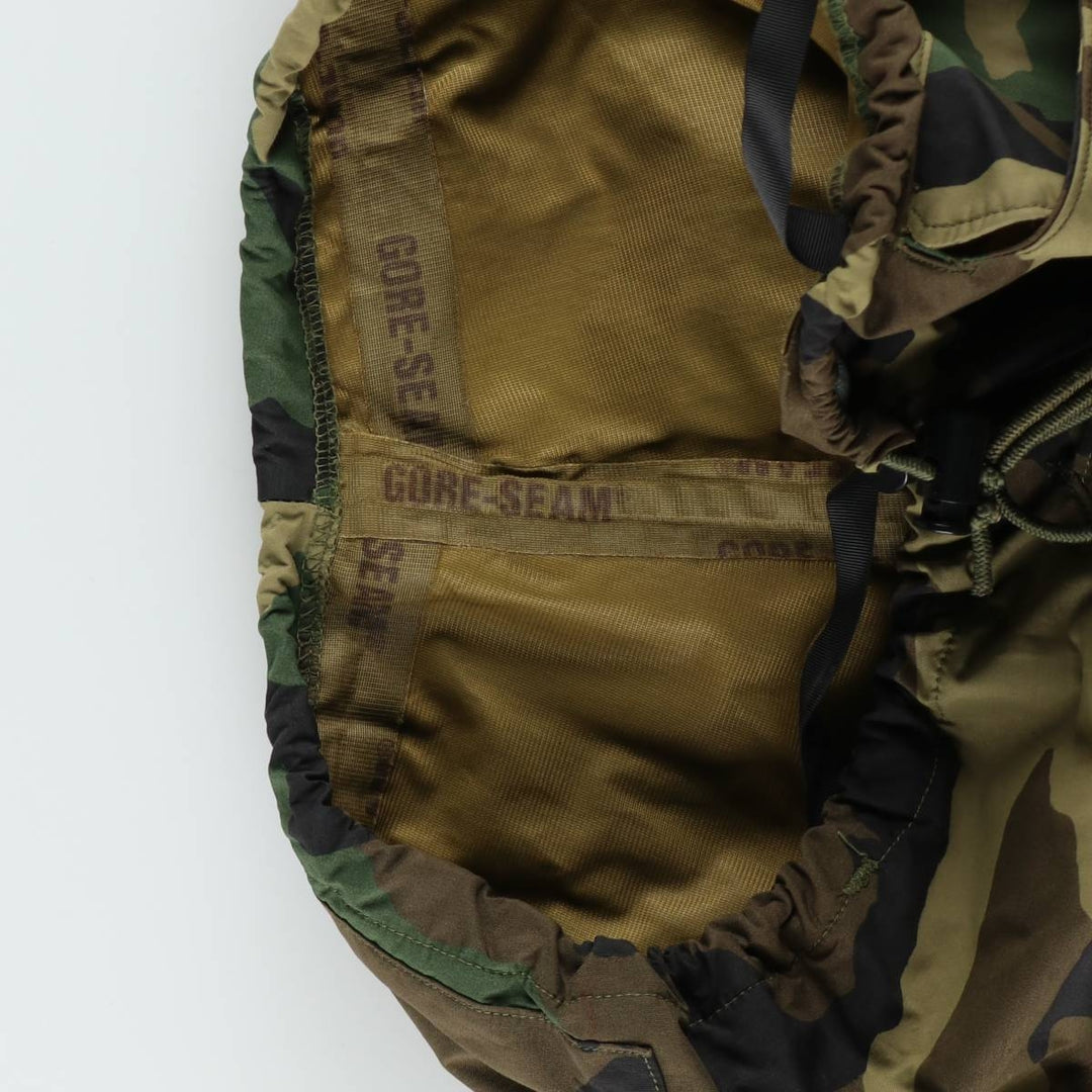 Camouflage Woodland Camo GORE-TEX Military Overpants, Men's XL (approx.) unclear Khaki type Vintage Second Hand