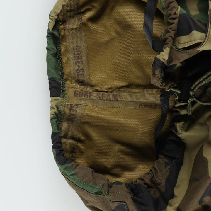 Camouflage Woodland Camo GORE-TEX Military Overpants, Men's XL (approx.) unclear Khaki type Vintage Second Hand