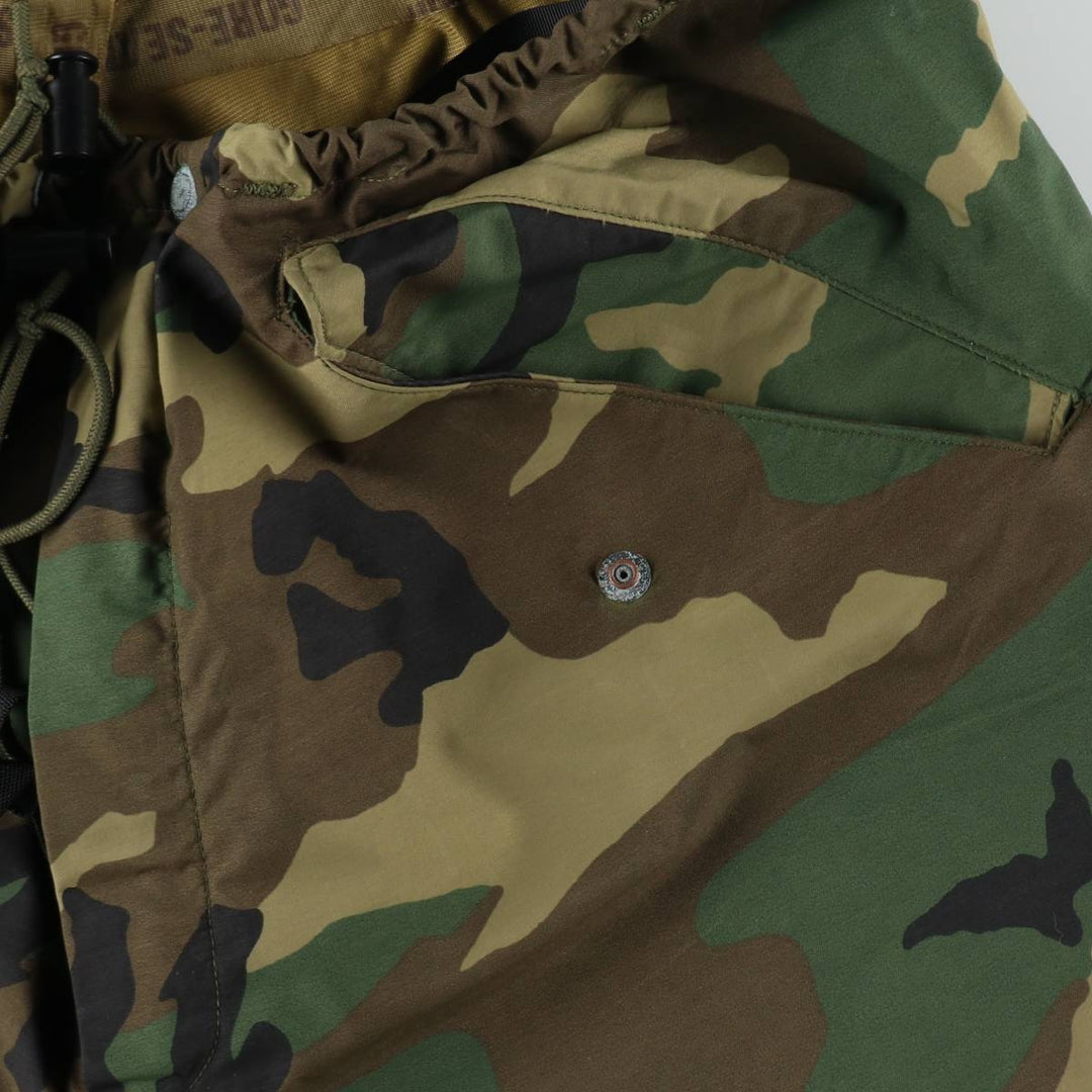 Camouflage Woodland Camo GORE-TEX Military Overpants, Men's XL (approx.) unclear Khaki type Vintage Second Hand