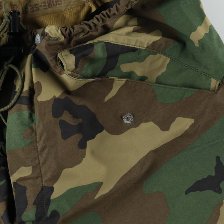 Camouflage Woodland Camo GORE-TEX Military Overpants, Men's XL (approx.) unclear Khaki type Vintage Second Hand
