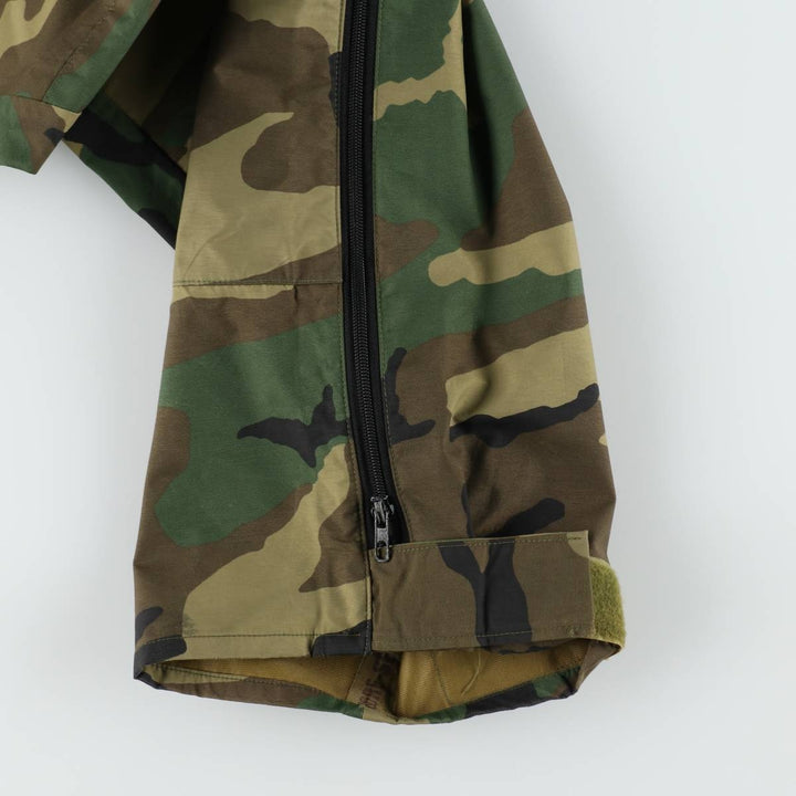 Camouflage Woodland Camo GORE-TEX Military Overpants, Men's XL (approx.) unclear Khaki type Vintage Second Hand