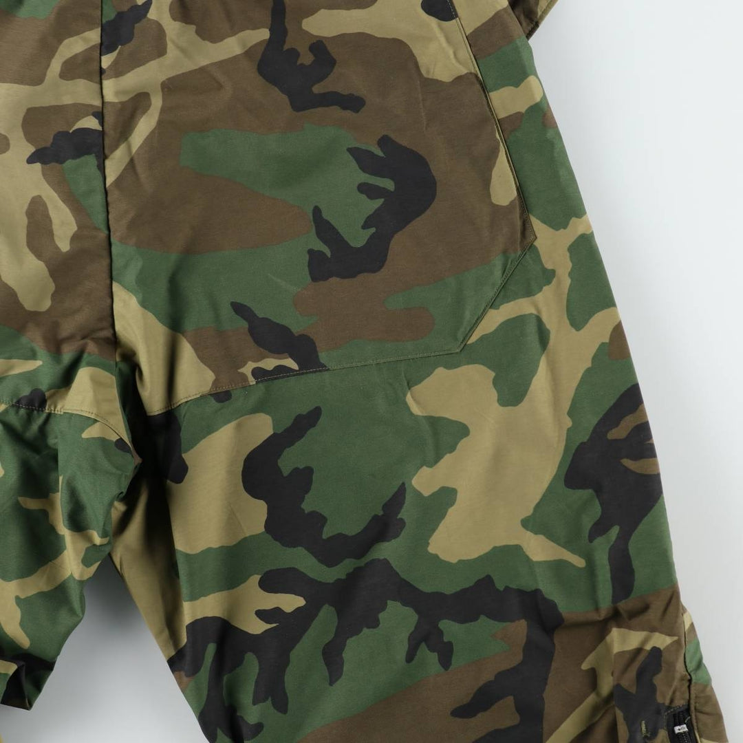 Camouflage Woodland Camo GORE-TEX Military Overpants, Men's XL (approx.) unclear Khaki type Vintage Second Hand