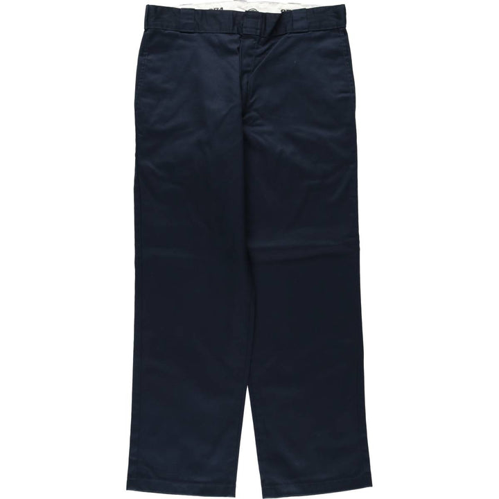 Dickies 874 Original Fit Work Pants, Men's, Size W34 polyester navy blue type Vintage Second Hand