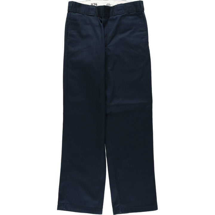 Dickies 874 Original Fit Work Pants for Men, W32 equivalent polyester navy blue type Vintage Second Hand